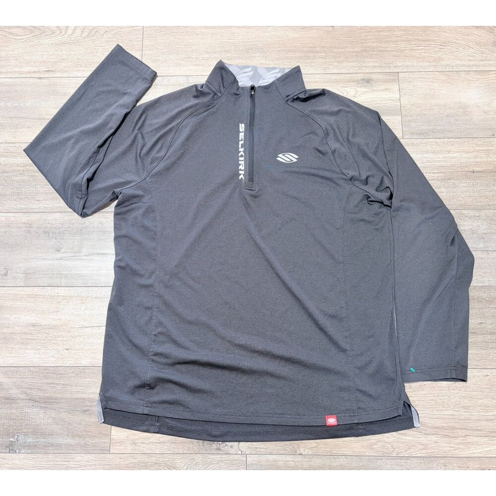 Selkirk Sport Performance Pullover Mens XL 1/4 Zip Pickleball Long Sleeve Gray